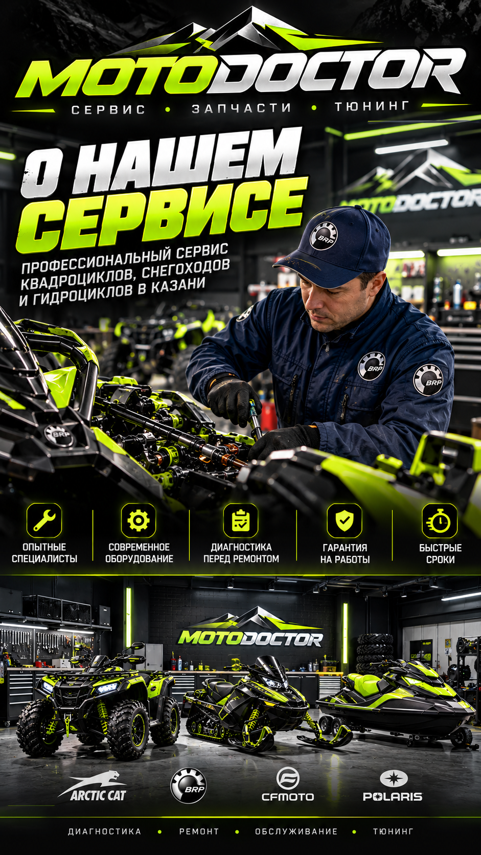 О сервисе MOTODOCTOR в Казани — ремонт и обслуживание мототехники